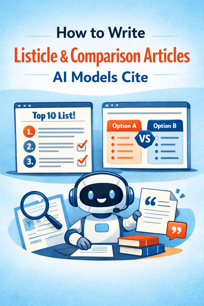How to Write Listicle & Comparison Articles AI Models Cite (and Trust)
