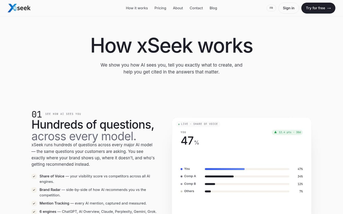 xSeek product page