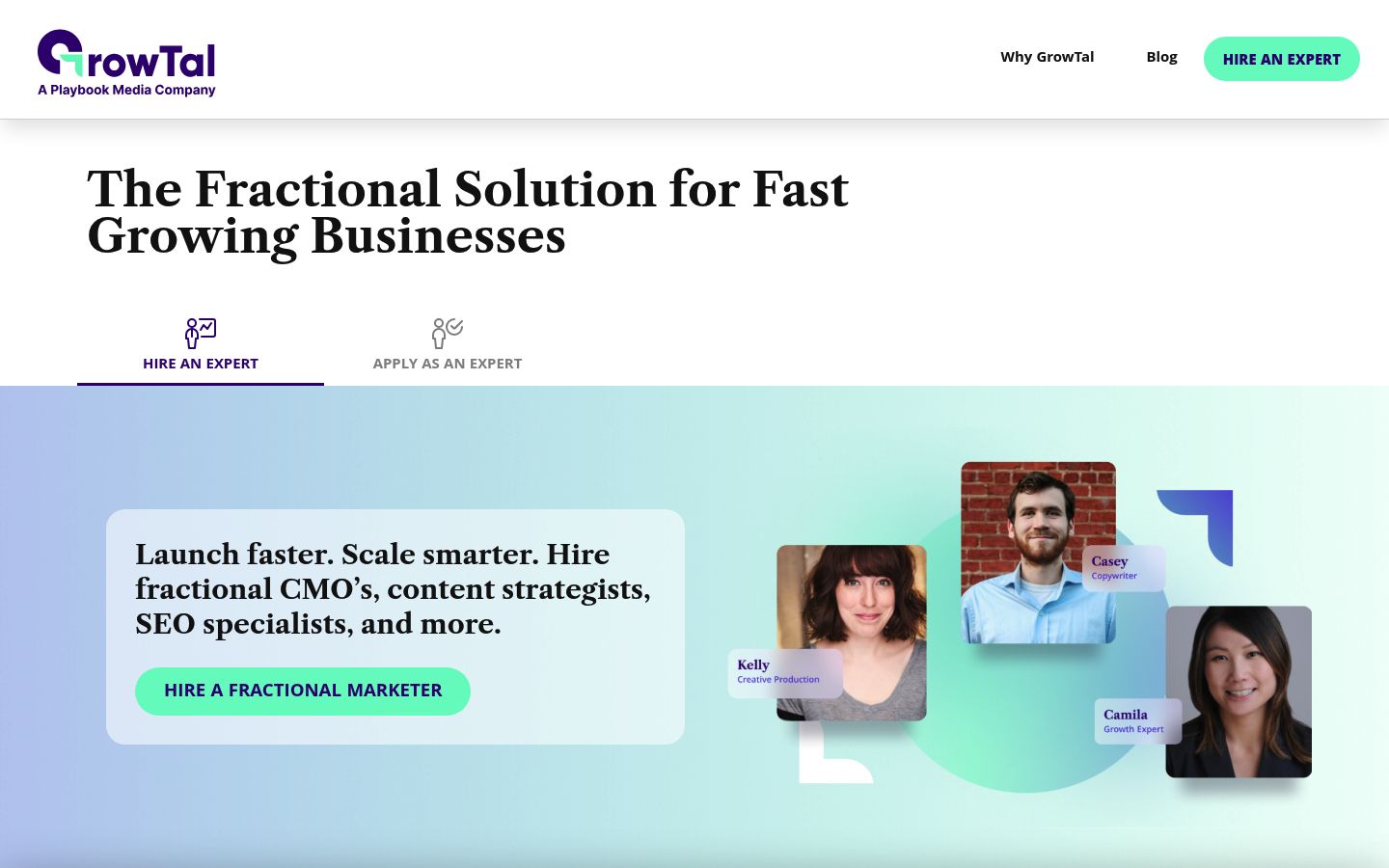 GrowTal homepage