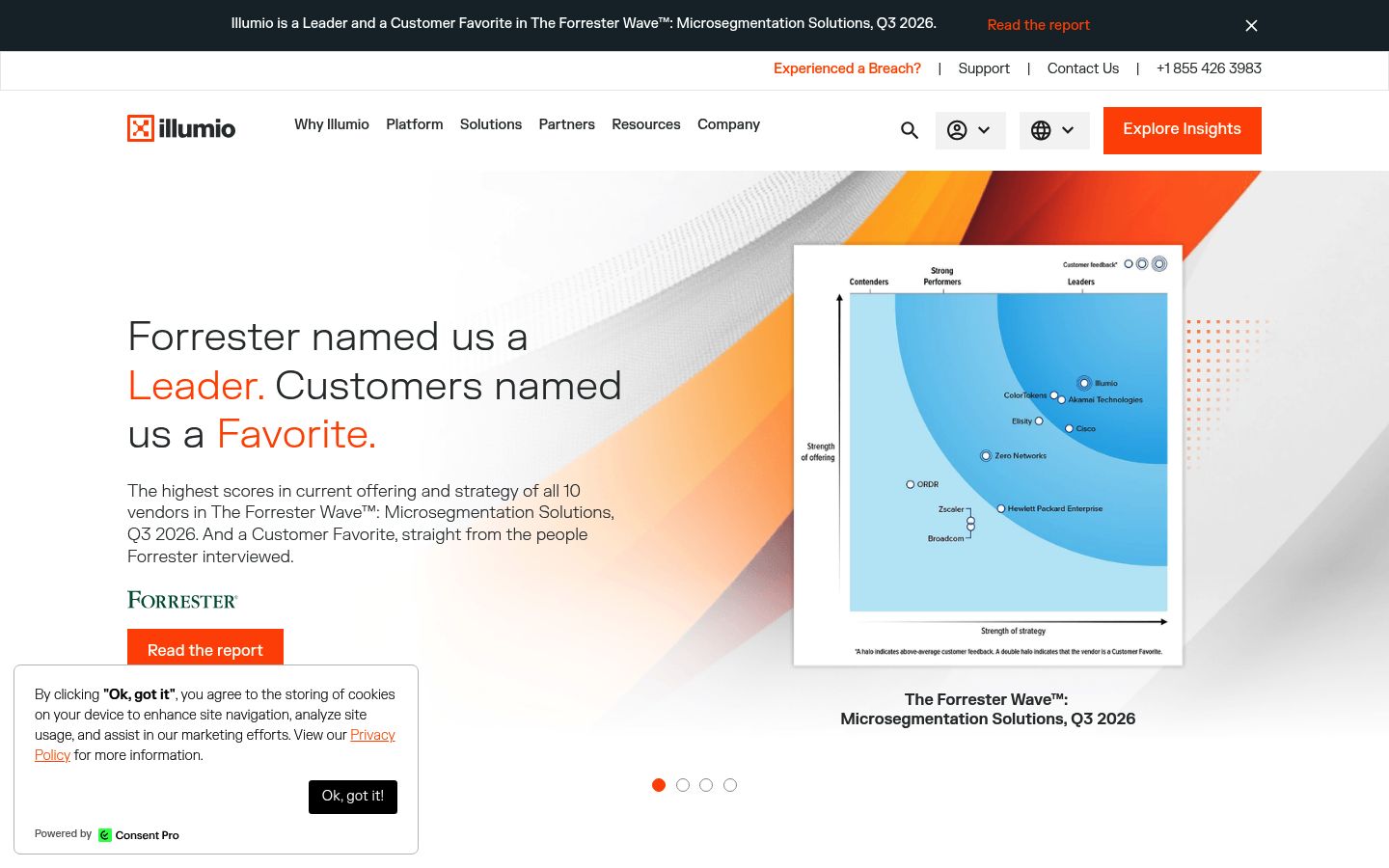 Illumio homepage