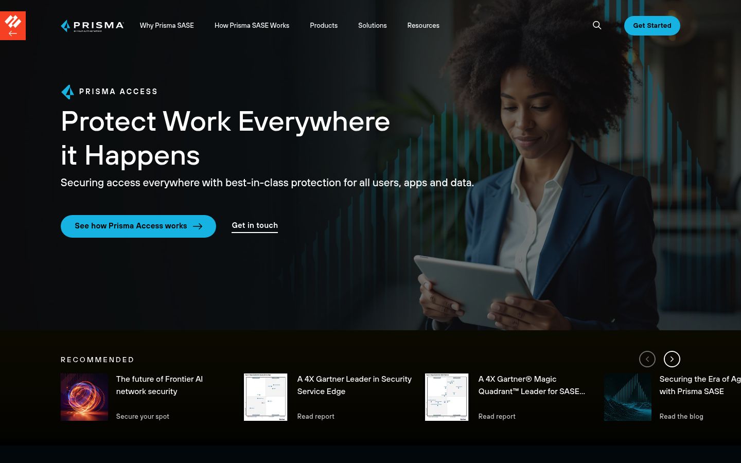 Prisma Access homepage