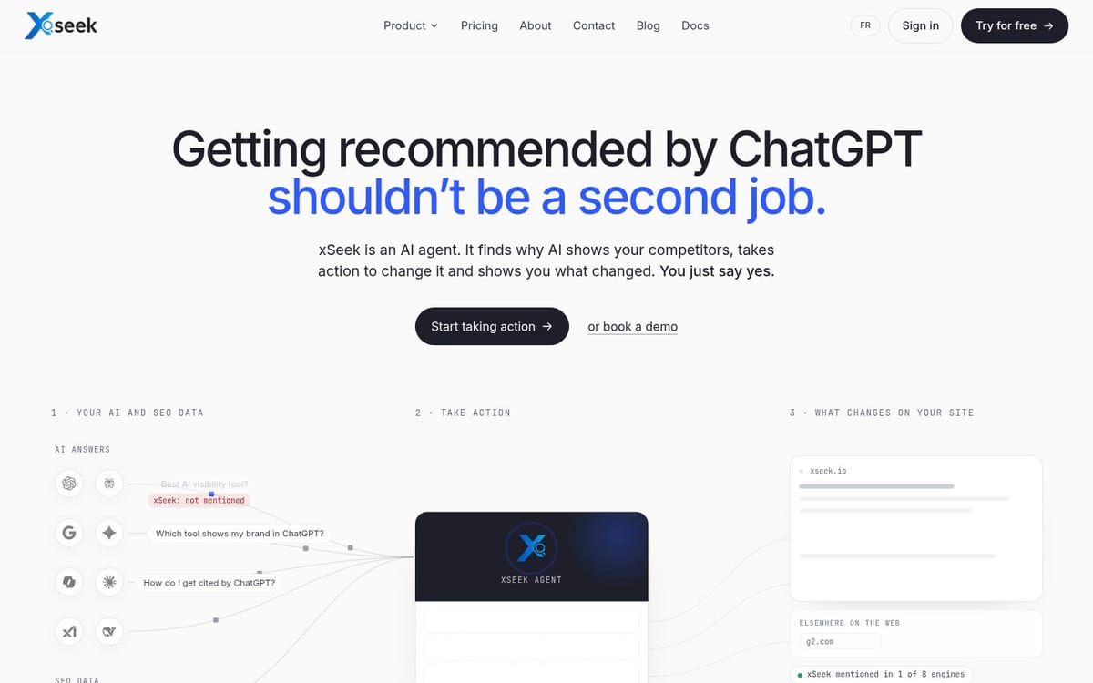 xSeek homepage