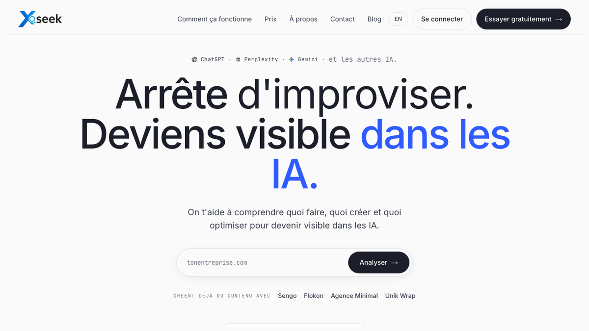 xSeek homepage