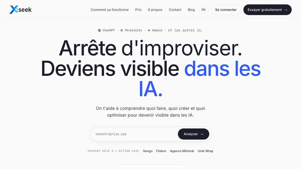 xSeek homepage