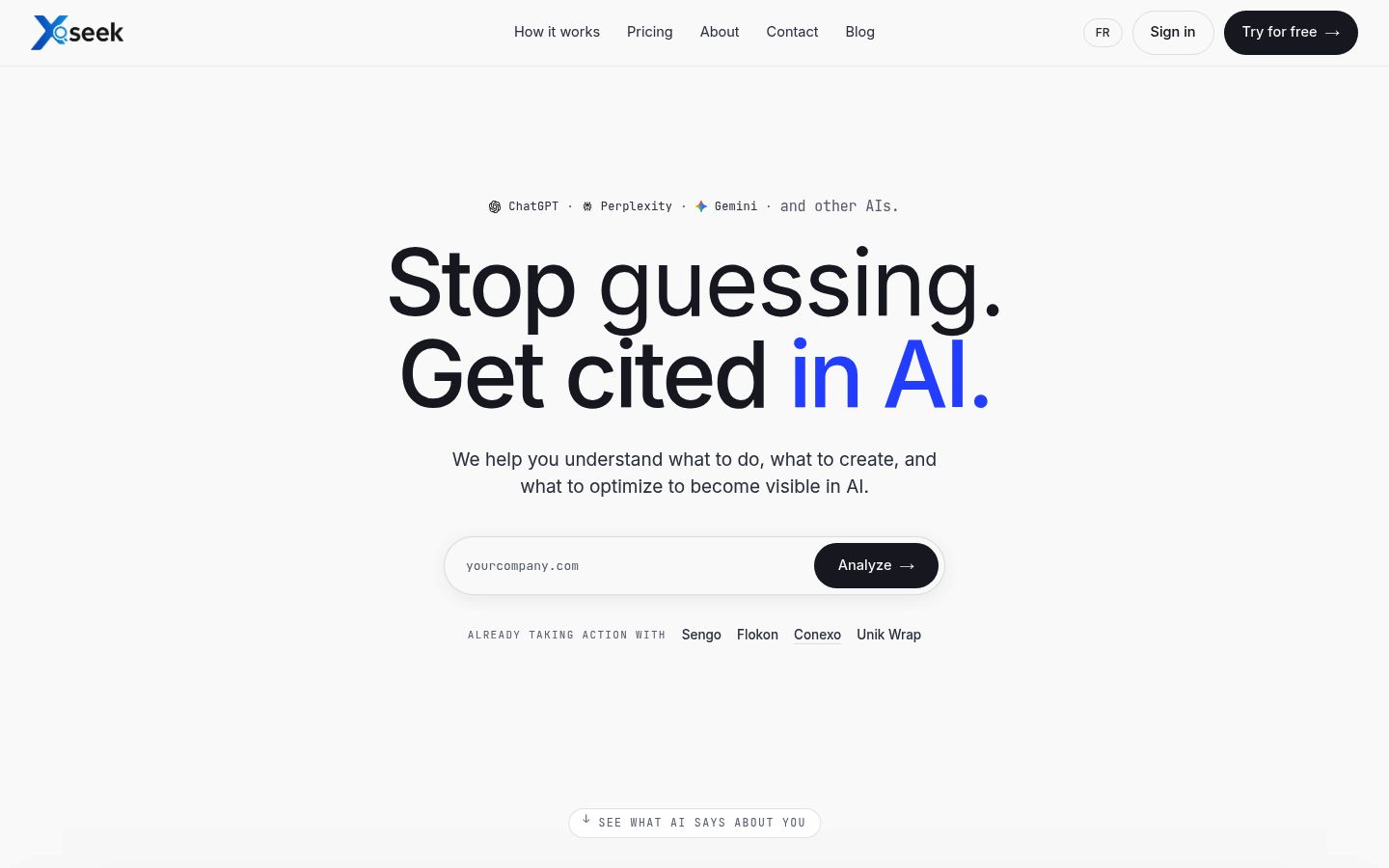 xSeek homepage