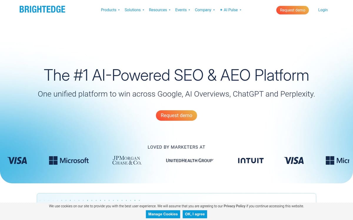 BrightEdge homepage