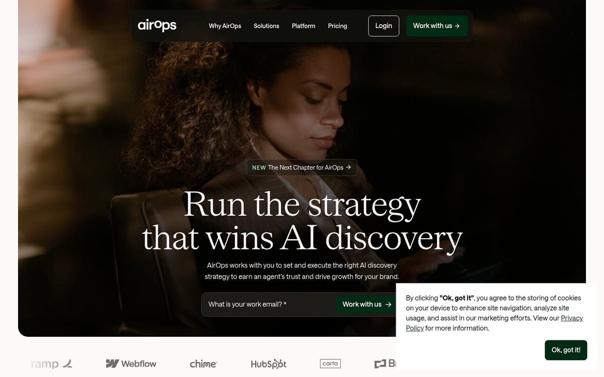 AirOps homepage
