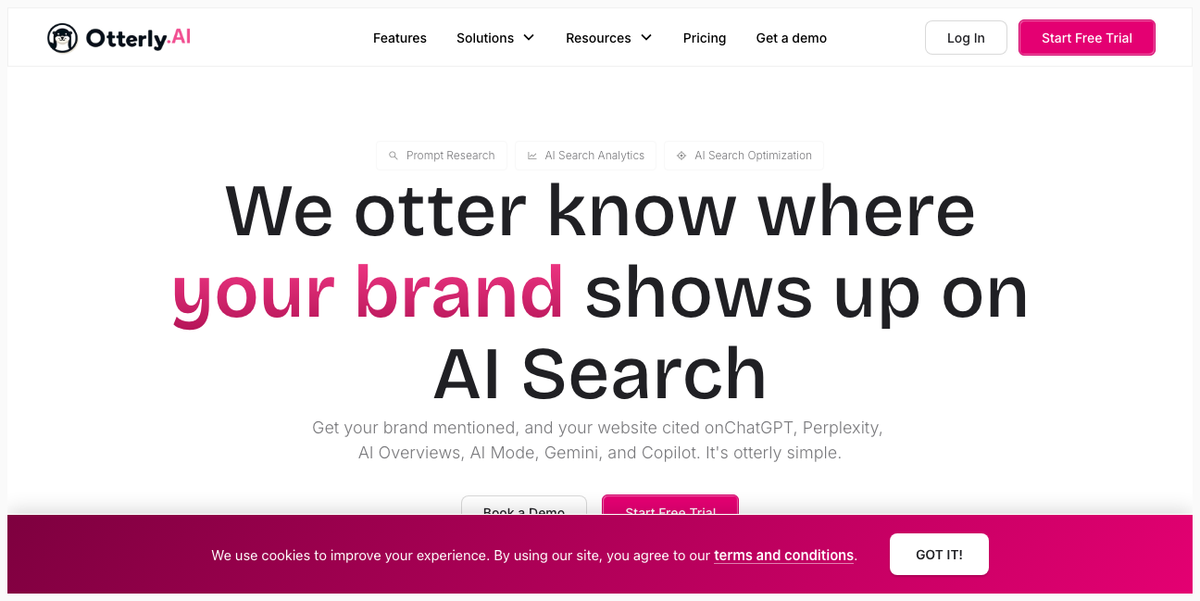 Otterly.AI homepage