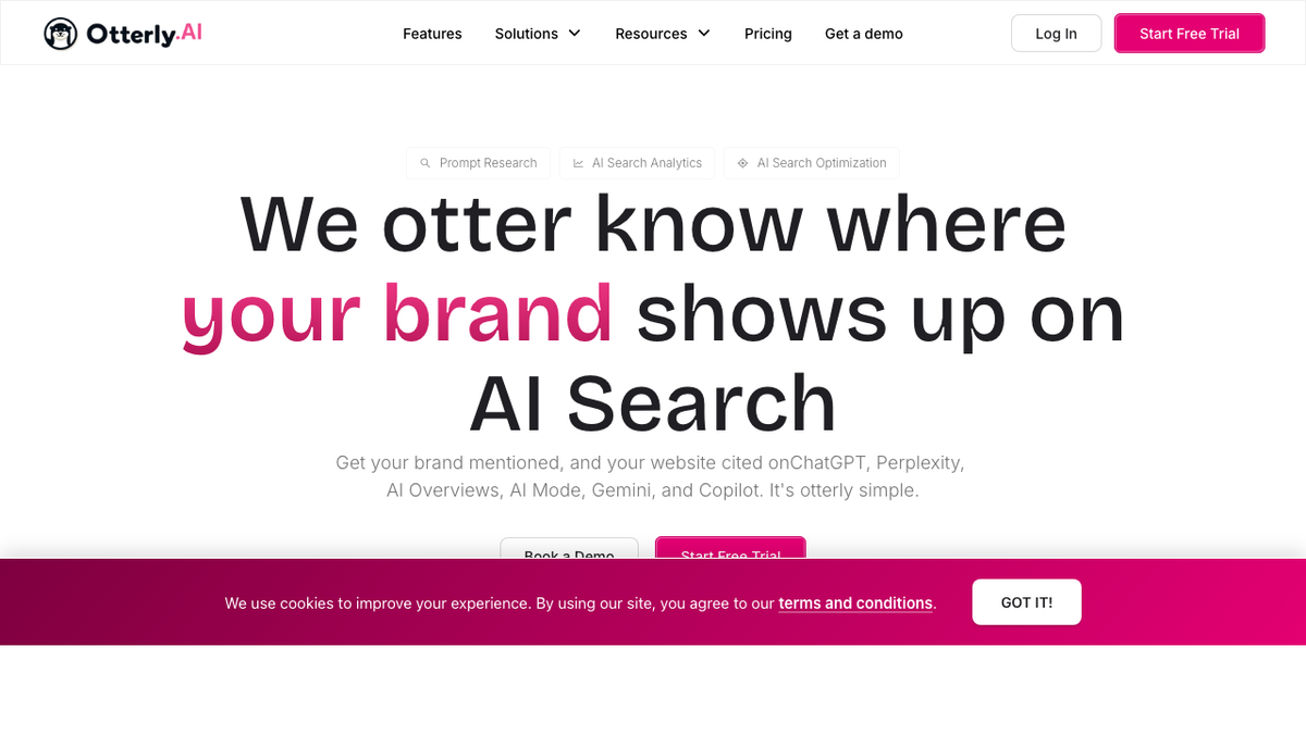 Otterly.AI homepage