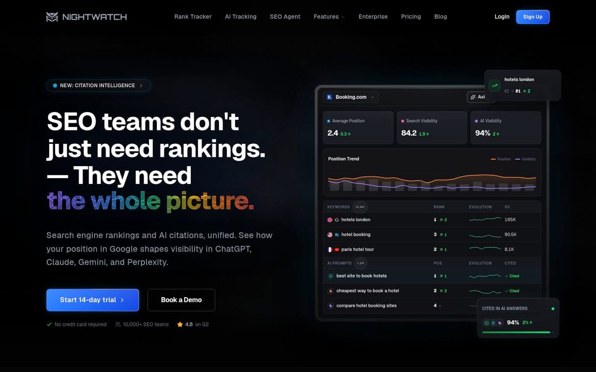 Nightwatch homepage