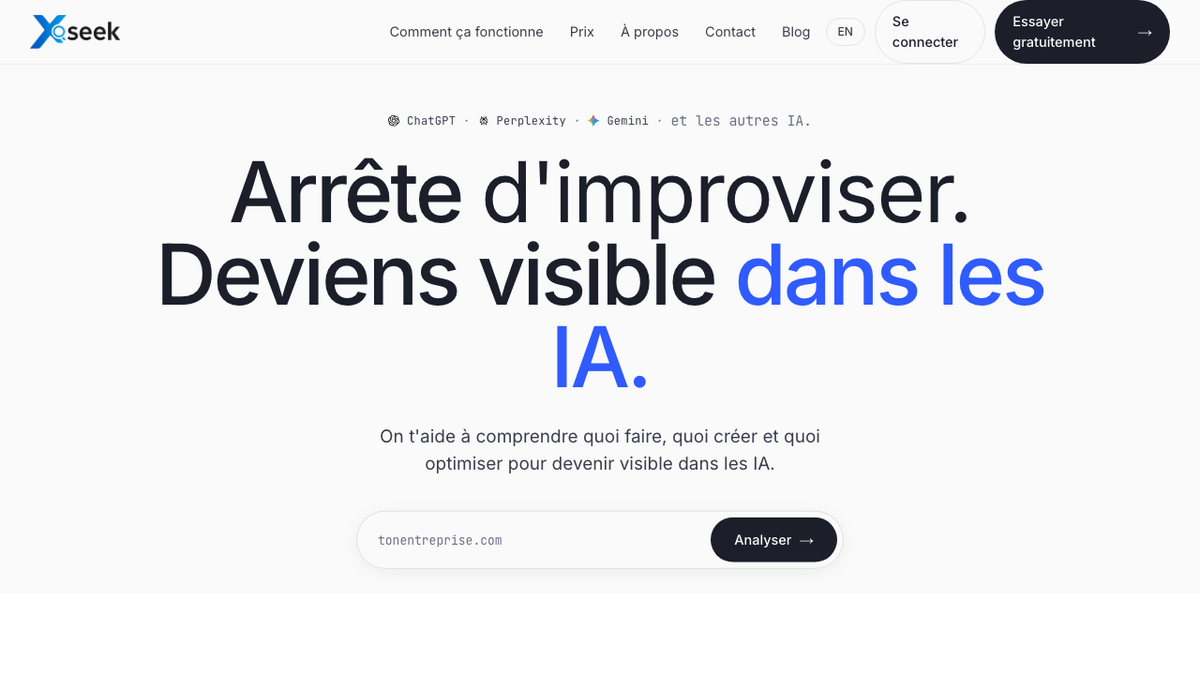 xSeek homepage
