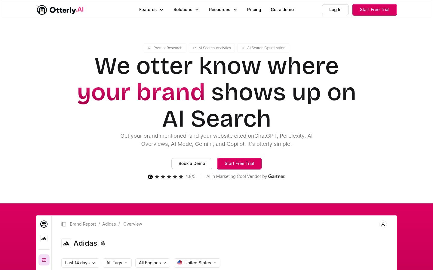 Otterly.AI homepage
