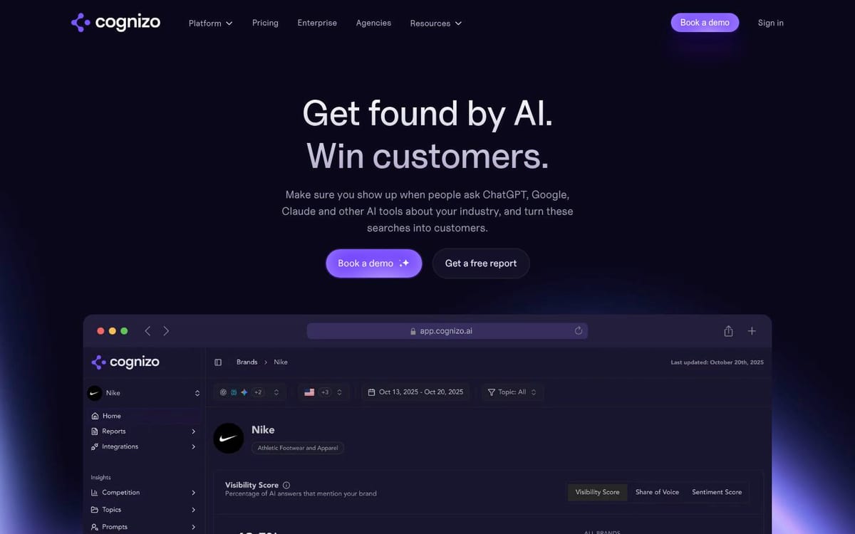 Cognizo homepage