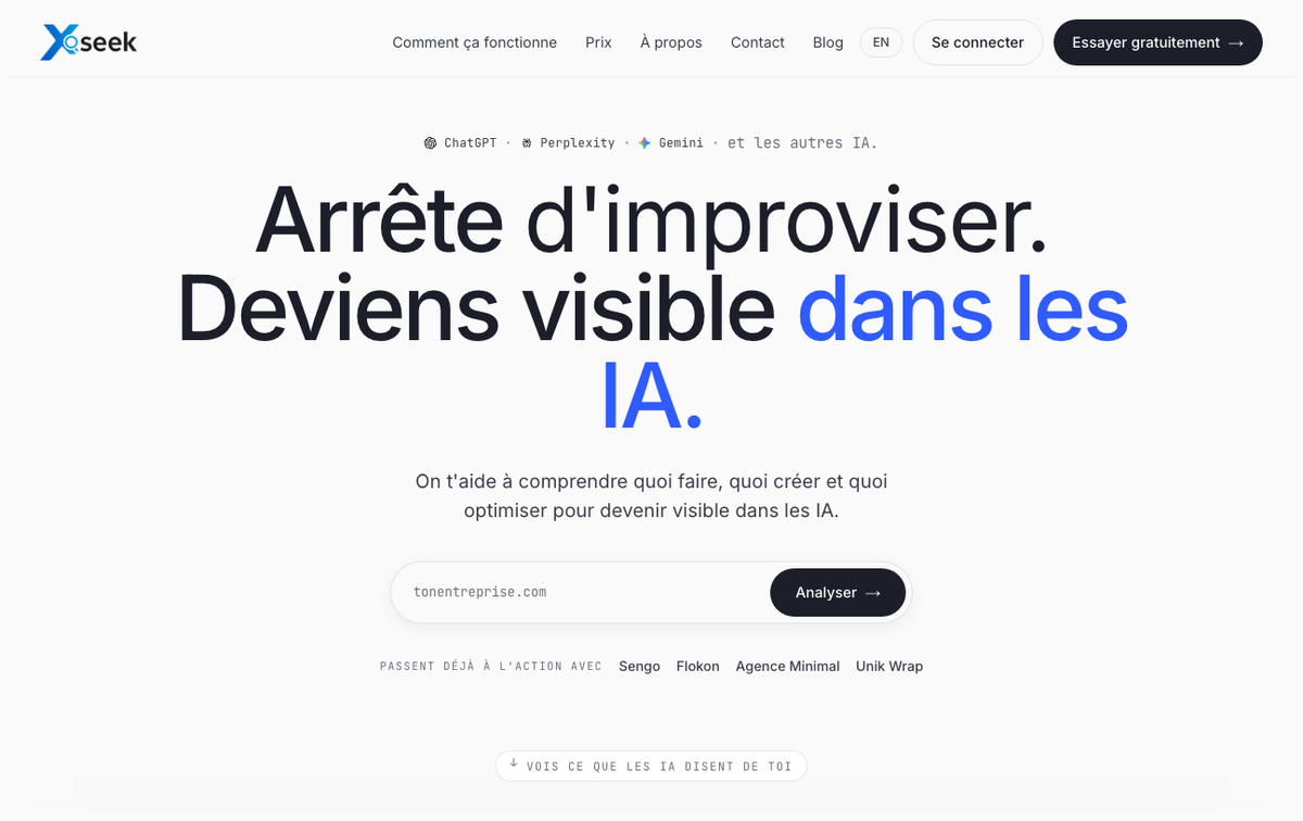 xSeek homepage
